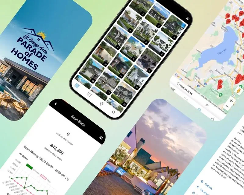 ParadeSmart Parade of Homes mobile app — ticketing, mapping, and admin platform by Virgo Development