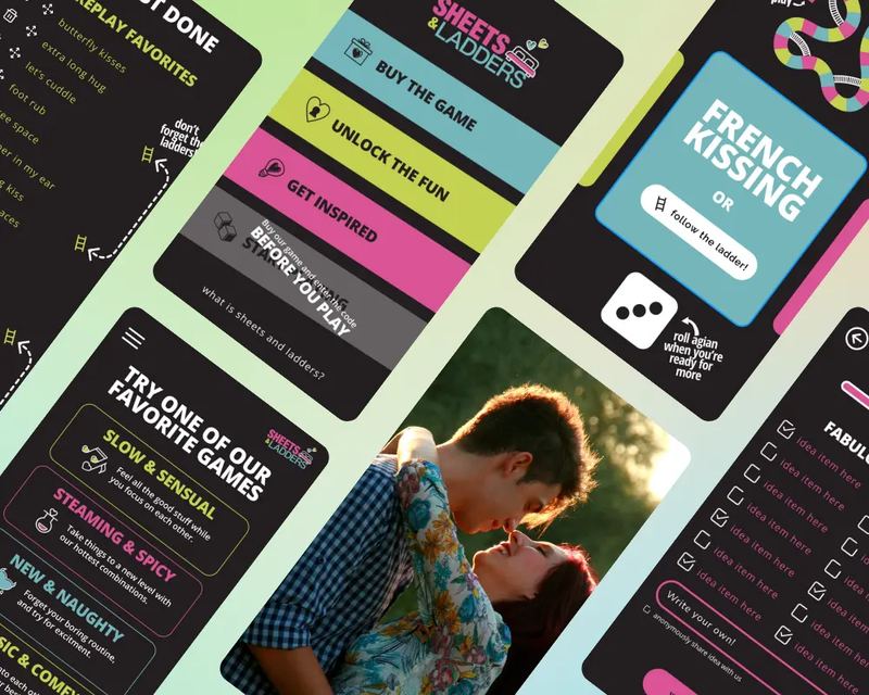Sheets and Ladders — couples entertainment and game app with multiple game modes